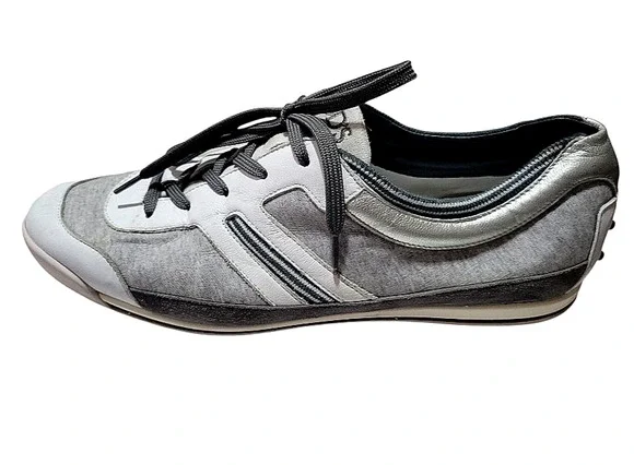 Tod's Multicolor Fabric/Leather, and Suede Low Top Women Sneakers Size 39.5