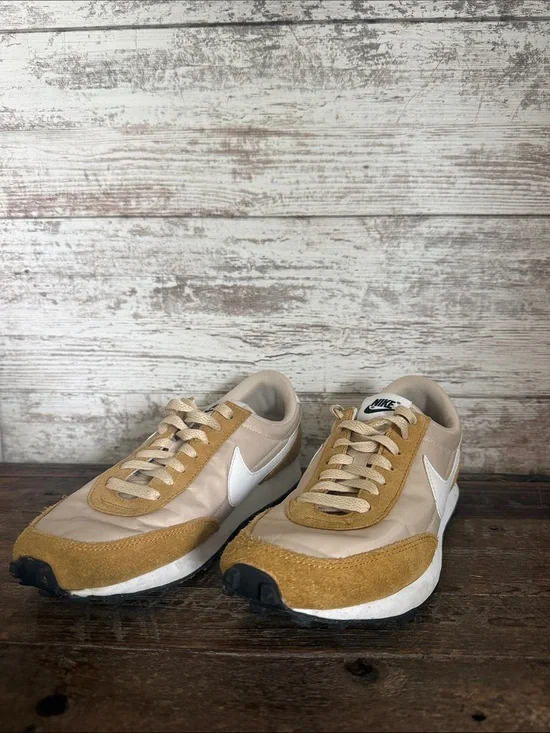Nike Women’s Tan and Beige Retro Sneakers: size 8.5