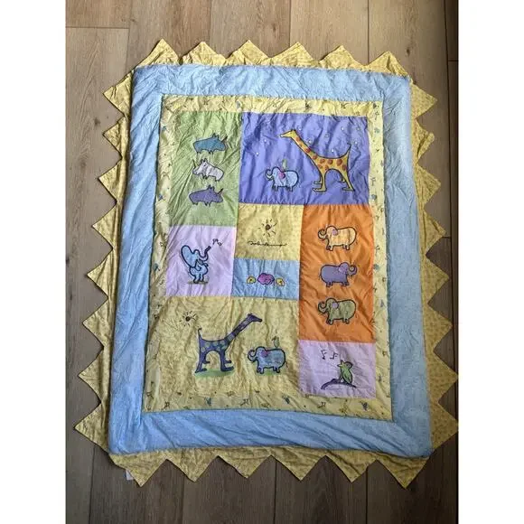 John Lennon Carters Baby Blanket Nursery Quilt Crib Comforter Love Animals A9‎