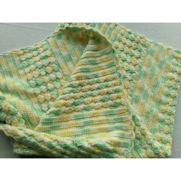 Crochet Pastel Granny Afghan Blanket‎ 46x41