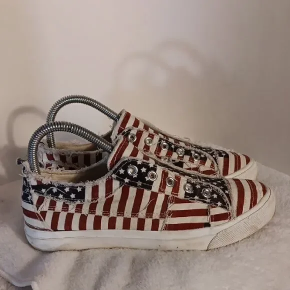 Corkeys Babalu Laceless Patriotic Sneakers