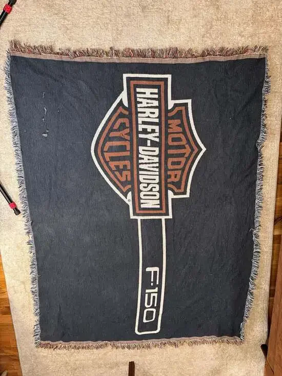Harley-Davidson F-150 Woven Tapestry Throw Blanket
