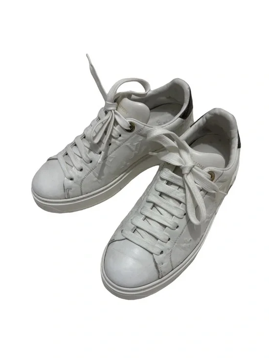 Louis Vuitton Time Out Sneakers with Brown Heel Tab