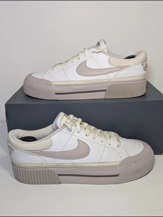 Nike Court Legacy Lift White Smoky Mauve Women’s Size 9.5