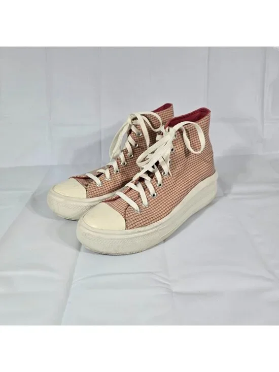 Converse Chuck Taylor All Star Move Platform Hi Sneakers Womens 10.5 Rhubarb Pie