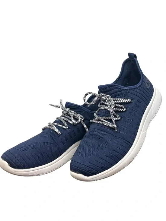 Blondo Kamie Navy Knit Sneakers Water Resistant B3403 Size 8.5