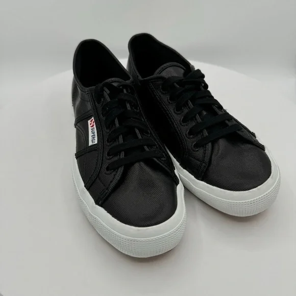 SUPERGA‎ Black Canvas Unisex Sneakers EU 39 New