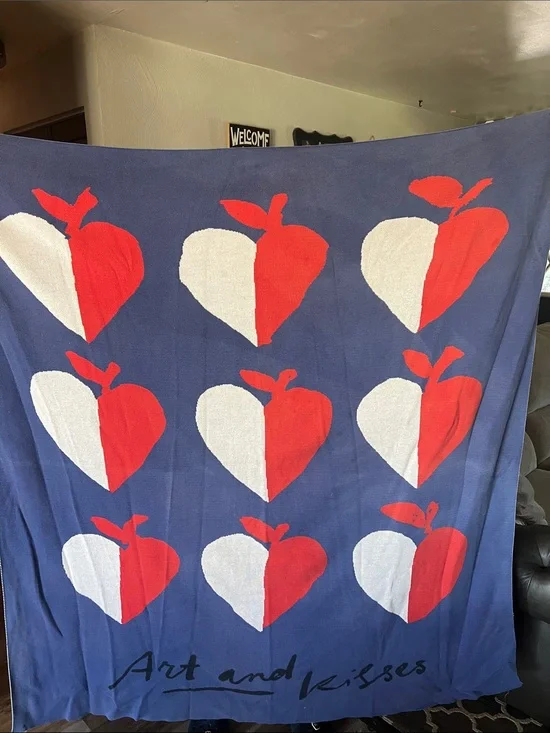 Hotel Magique for Anthropologie Heart and Kisses Throw Blanket