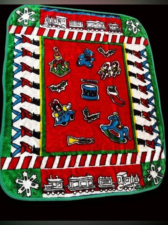 Vtg rare print NOVATEX blanket