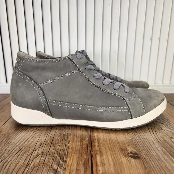 Dansko Onyx Sneakers Womens Sz 11 EU 41 Slate Gray Milled Nubuck High Top Shoes