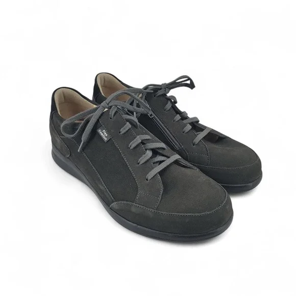 Finn Comfort Prato Nubuck Shoes Womens US 9.5 EU 40.5 Black‎ Comfort Walking Zip