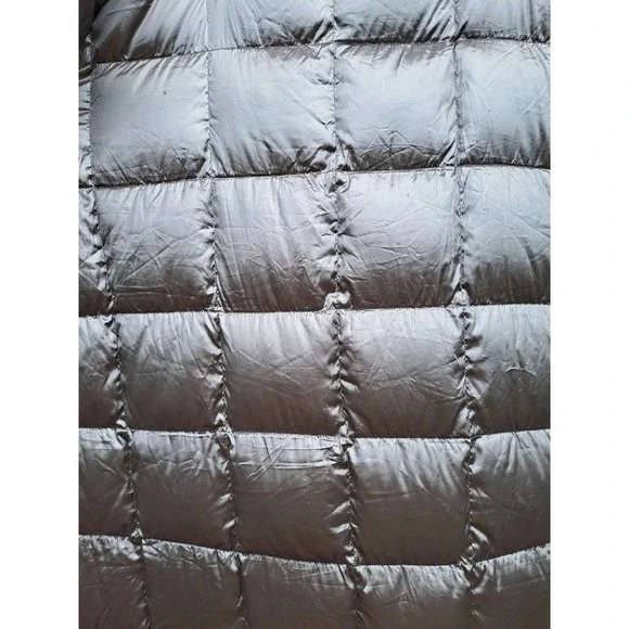 Blue Ridge Home Fashions Down Throw Blanket Grey/Silver Quilted Packable 69 X 58