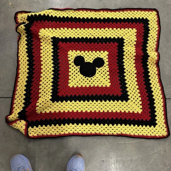 Hand Made Disney Crocheted Baby Blanket 36