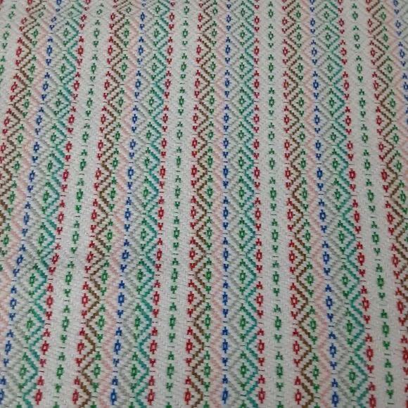 Vintage Woven Blanket Piece of Art,Boho.Tribal 45 x 80