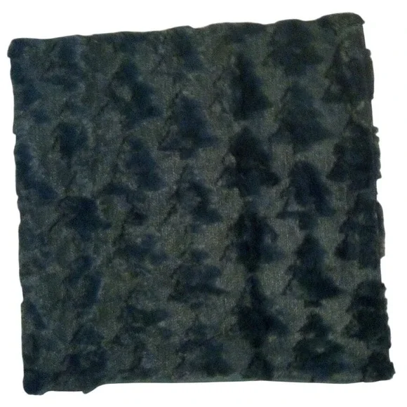 Forest Green‎ Tree Textured Plush Soft Throw Pillow Covers (set includes 2)