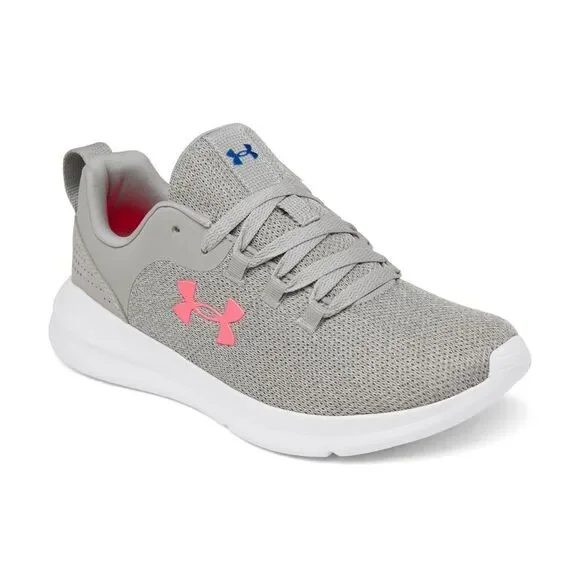New! UNDER ARMOUR Women's Essential Sneakers Running Athletic Shoes Gray Size 6