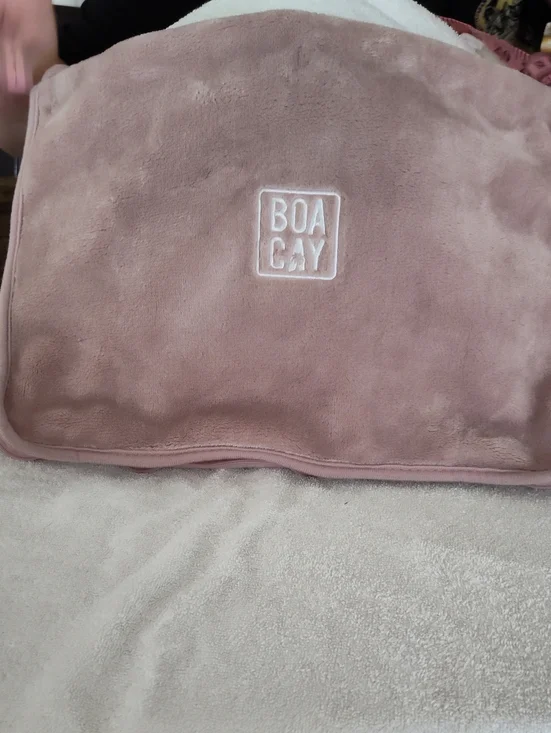 BOACAY Plush Pink Throw Blanket