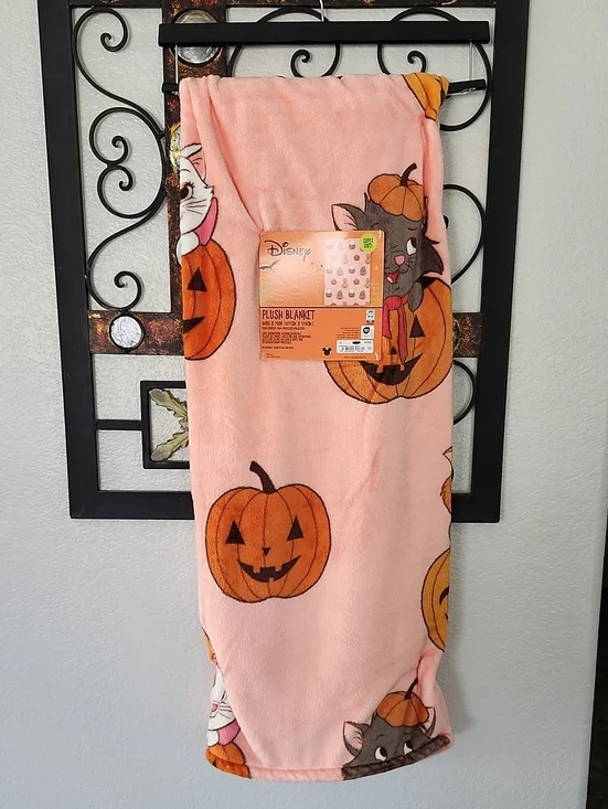 Disney Halloween Aristocats Blanket - Soft Plush Throw