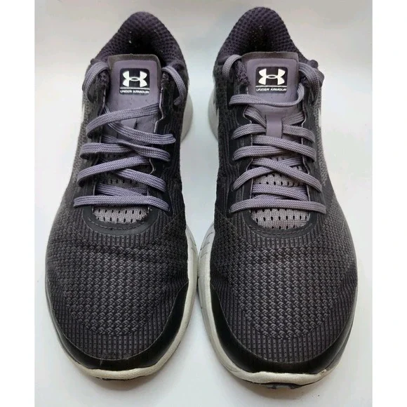 Under Armour Charged Lightning Grey‎ Purple Running Shoes Sneakers Womens 7.5