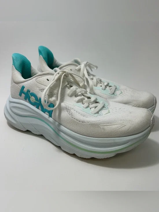 Hoka One One HOKA Clifton 10 Women’s 8.5 Teal Running Sneakers Shoes Hiking