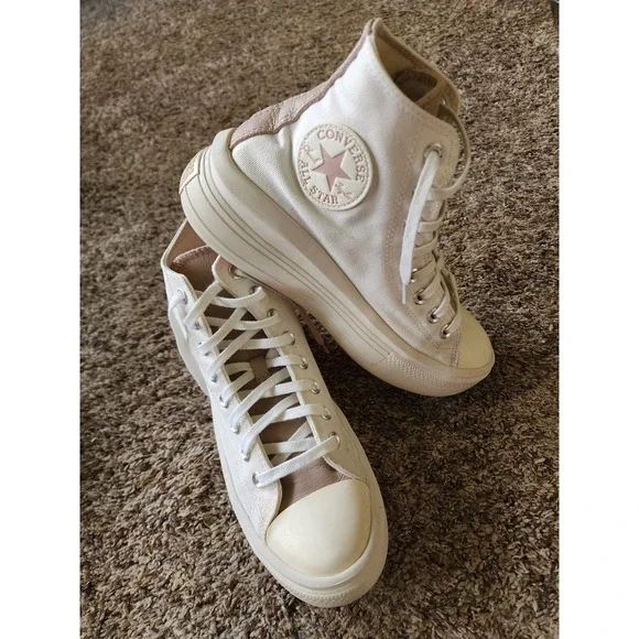 Converse‎ Chuck Taylor All Star Move High Top Platform Egret Pink A03722C W9