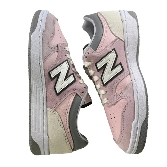 New‎ Balance Court 480 BB480LTH Pink Leather Suede Sneakers Women Size 9.5 NEW