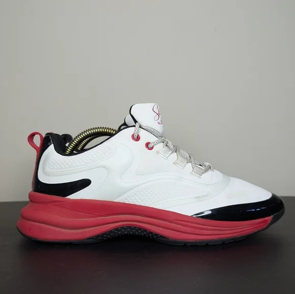 Skechers Ashley Park Street Glam Point the Way Sneakers‎ White Black Red Size 8