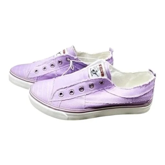 True Religion‎ Korey Purple Canvas Slip On Sneakers Shoes Women's Size 7 New