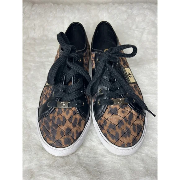 GBG Los Angeles Shoes Womens 8M Backer Sneakers Brown Faux Leather Lace Up Round