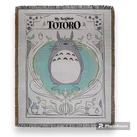 Studio Ghibli My Neighbor Totoro Portrait Tapestry Throw