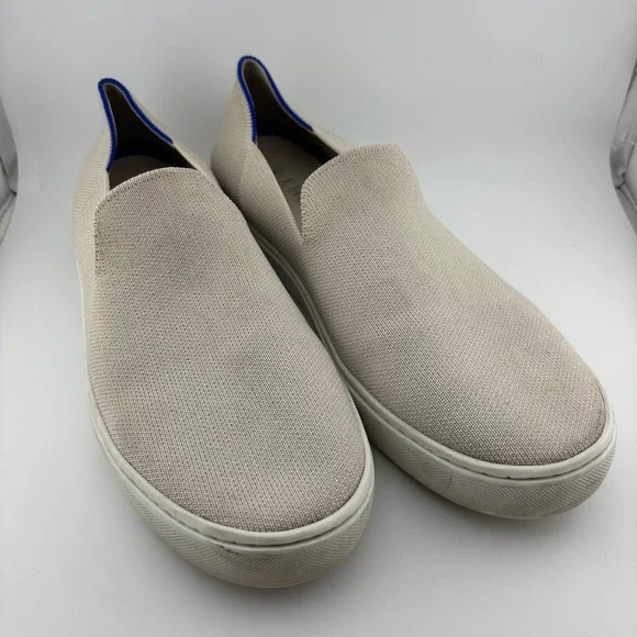 Rothy's The Sneaker 9.5 Sand Beige Sustainable Slip On Knit Shoes