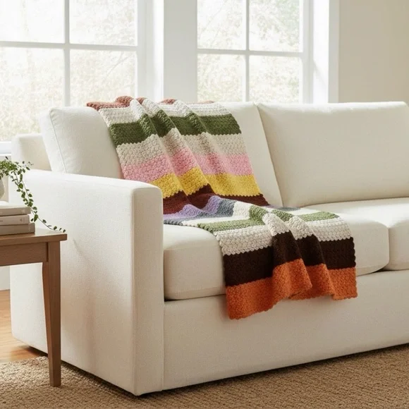 Crocheted Afghan Throw 59