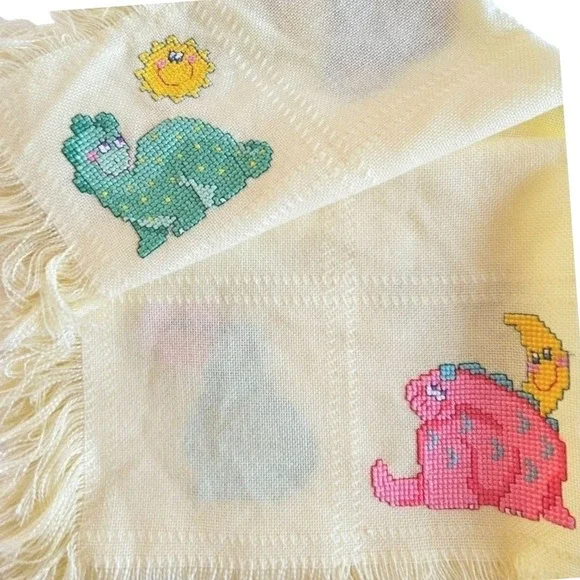 Vintage Baby Afghan 23x40