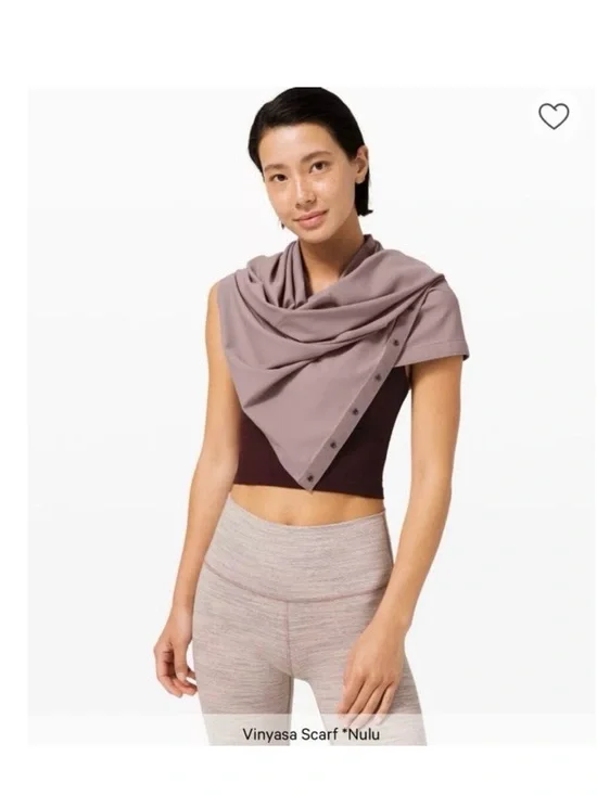 lululemon athletica vinyasa scarf Heathered Light Mauve