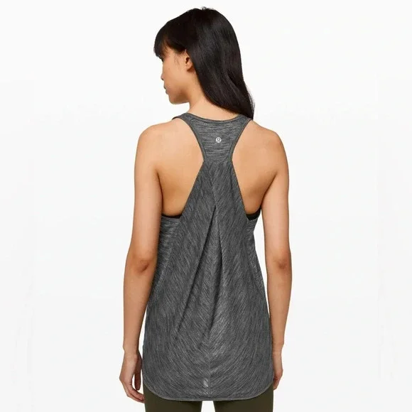 Lululemon Essential Tank Heathered Black