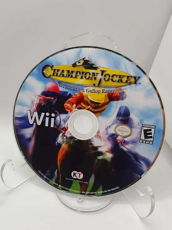 Champion Jockey G1 & Gallop Racer (Wii) Disc Tested
