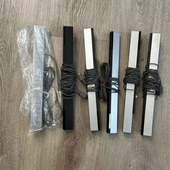 Nintendo Wii Sensor Bar Lot of 6 OEM Wired RVL-014 Wii & Wii U Genuine Tested