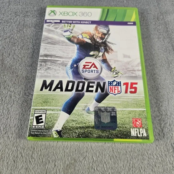 Madden NFL 15 Xbox 360 EA Sports Football Game Richard Sherman Tested Works CIB