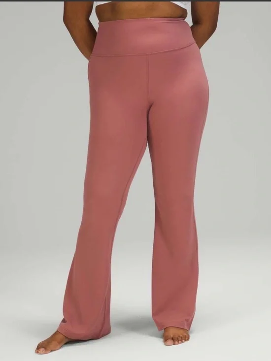lululemon Groove Pant High-Rise Flare Leggings Spiced Chai Sz 18 EUC