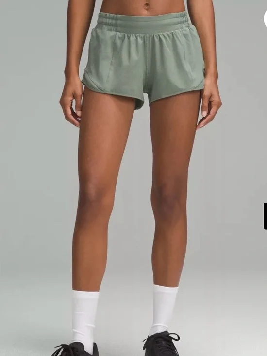 lululemon athletica Sage Green Athletic Shorts