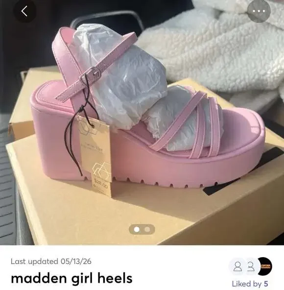 Madden Girl Vaultt Wedge Sandals in Pink