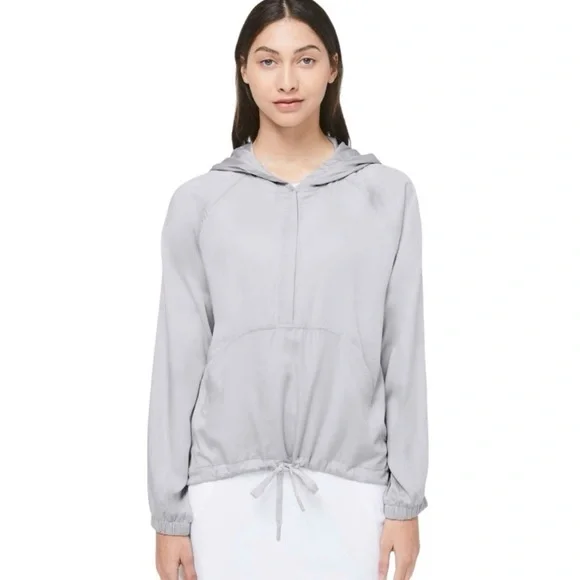 Lululemon City Stroll Stargaze Lavender Lightweight Tencel CasualHoodie Womens 6