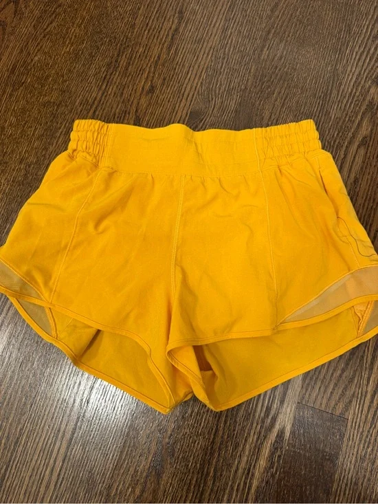 lululemon athletica Bright Yellow Running Shorts