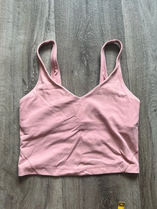 Lululemon Align Tank Top [4] Pink Built-In Bra Cropped Cami