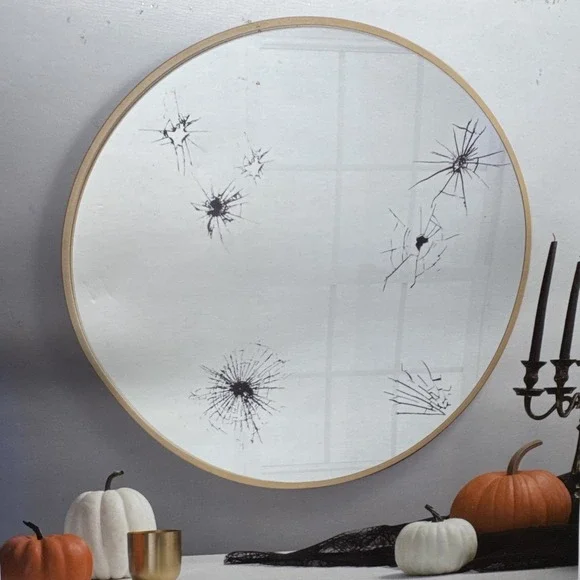 Martha Stewart Crafts Halloween‎ Window Mirror Clings Decorations Haunted Cracks