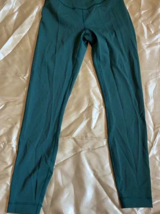 lululemon athletica Girls' Teal Performance Leggings