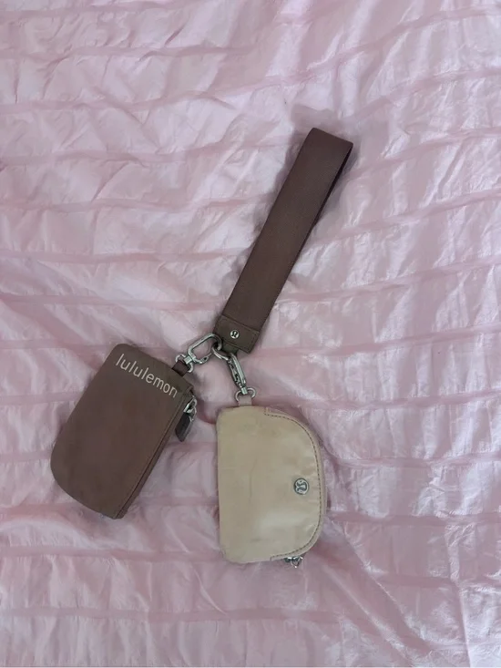 Lululemon Double Pouch Keychain Wristlet