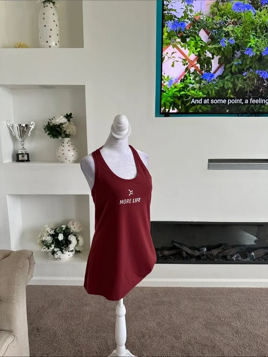 lululemon maroon racerback tank top