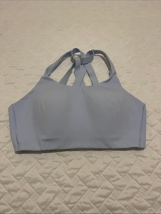 lululemon athletica Light Blue Strappy High-Neck Sports Bra