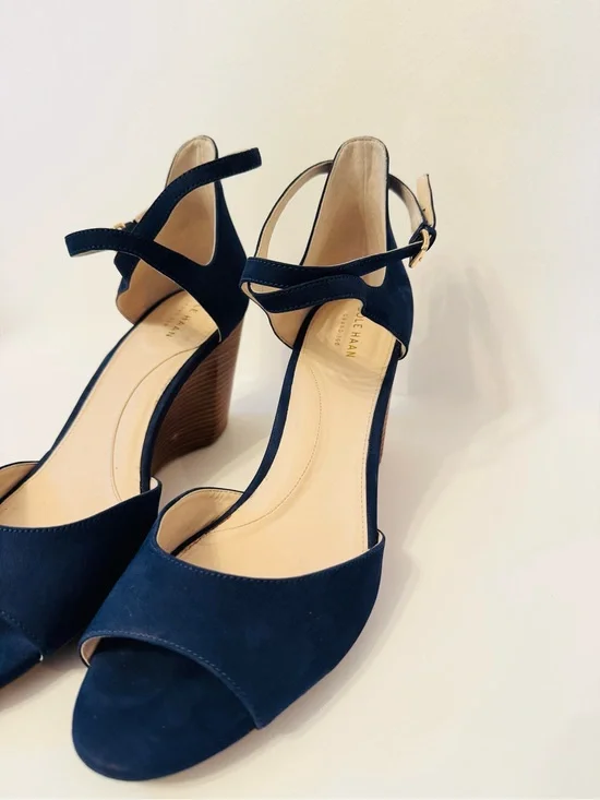 Cole Haan Sadie Women’s Wedge Sandals in Navy Blue
